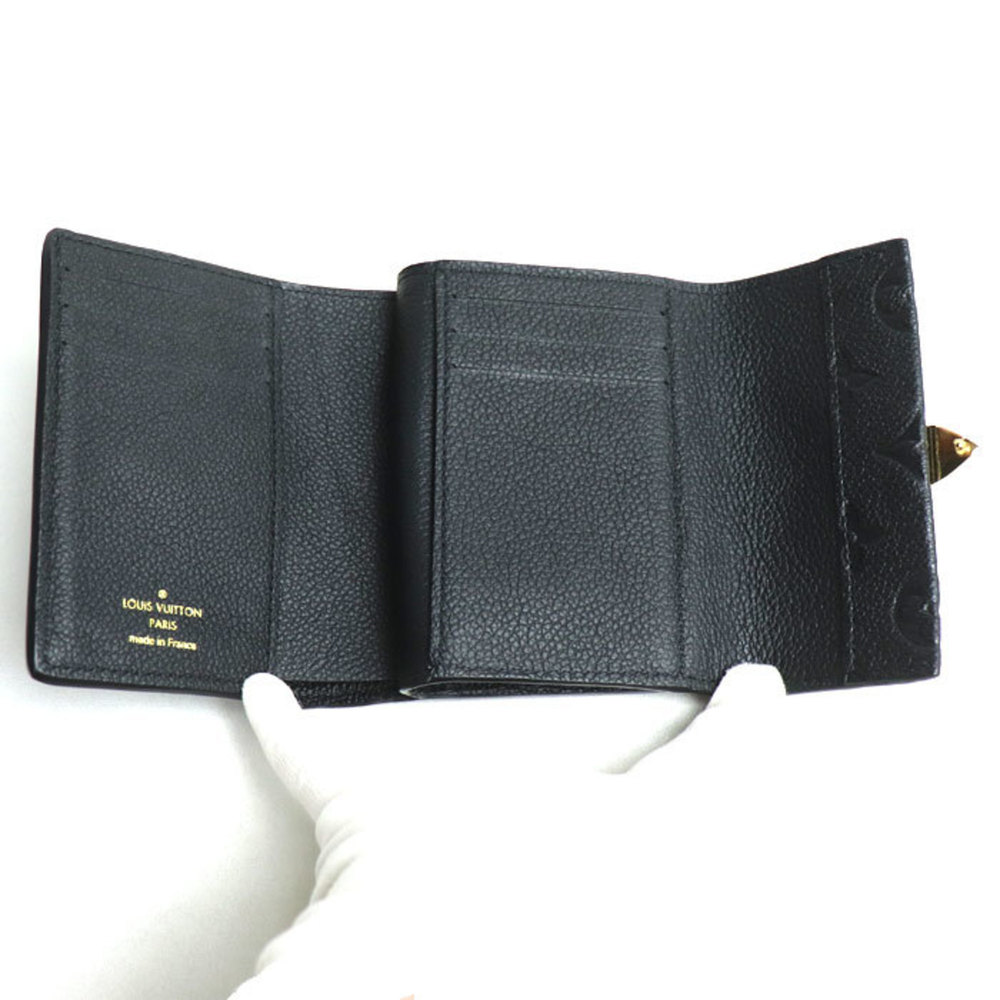 LOUIS VUITTON Portefeuille Metis Compact Tri-fold Wallet Monogram Empreinte Blac - Picture 3 of 9